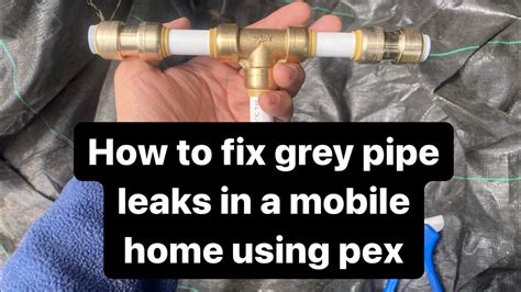 sewage leak under mobile home|Fixing Water Leaks Under Mobile Homes